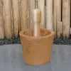  Product image 1 of the product “Wooden mortar and pestle, made of teak wood, 13 x 10 cm ”